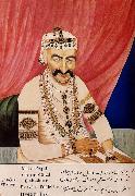 unknow artist Portrait of Maharaja Chandulal,Chief Minister of the Nizam of Hyderabad,Nawab Ali Khan,Asaf Jah Iv oil painting picture wholesale
